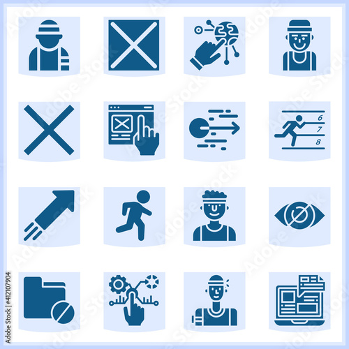 Dynamic  related simple set. 16  filled