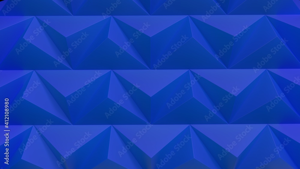 Obraz premium 3d render geometric blue background