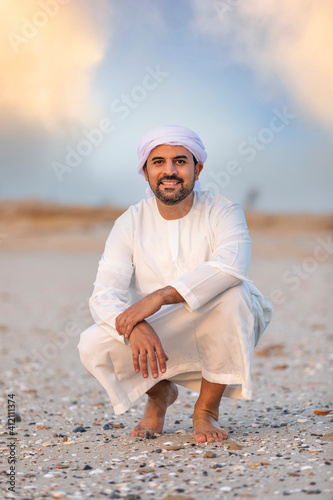 emirati man on the beach in UAE