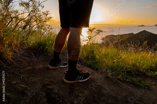 Always wear comfortable shoes at a hike with strong grip. 
