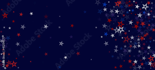 National American Stars Vector Background. USA Labor 11th of November Veteran's Independence Memorial President's 4th of July Day