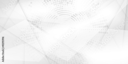 Abstract grey background poster with dynamic. technology network Vector illustration.