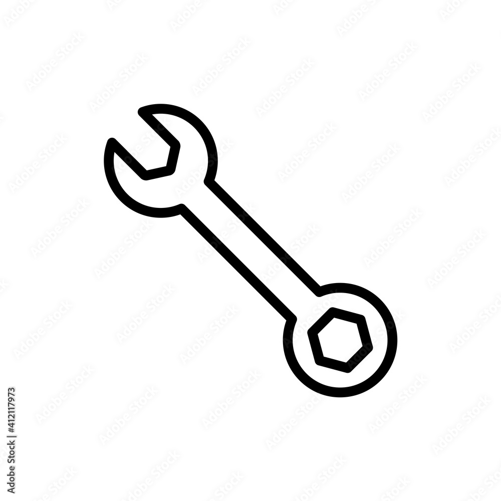 Wrench Icon Design Vector Template Illustration Wrench Icon Design Vector Template Illustration