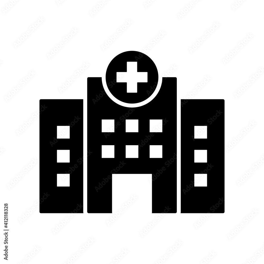 Hospital Icon Design Vector Illustration Template Hospital Icon Design Vector Illustration Template