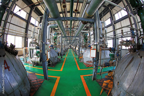 Machinery and equipment in a biodiesel production plant, China