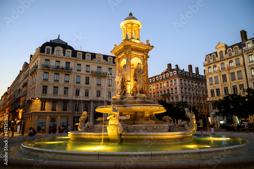 La Fontaine des Jacobins à Lyon photo