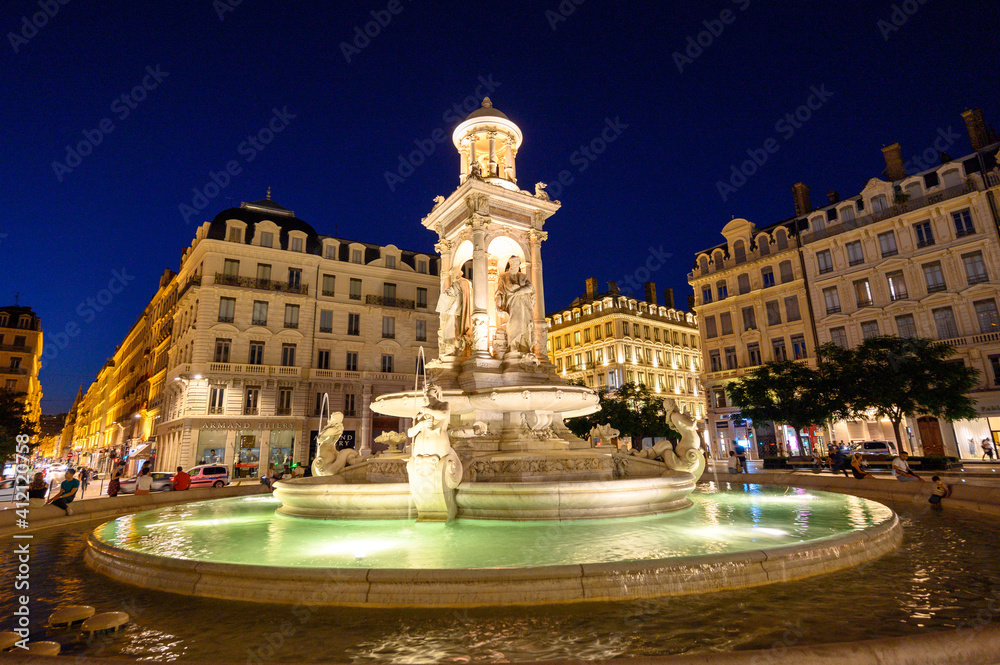 La Fontaine des Jacobins à Lyon