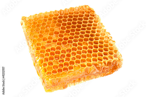 Yellow Honeycomb slice closeup