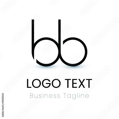 bb letter logo design template vector. Eps10 vector illustration.