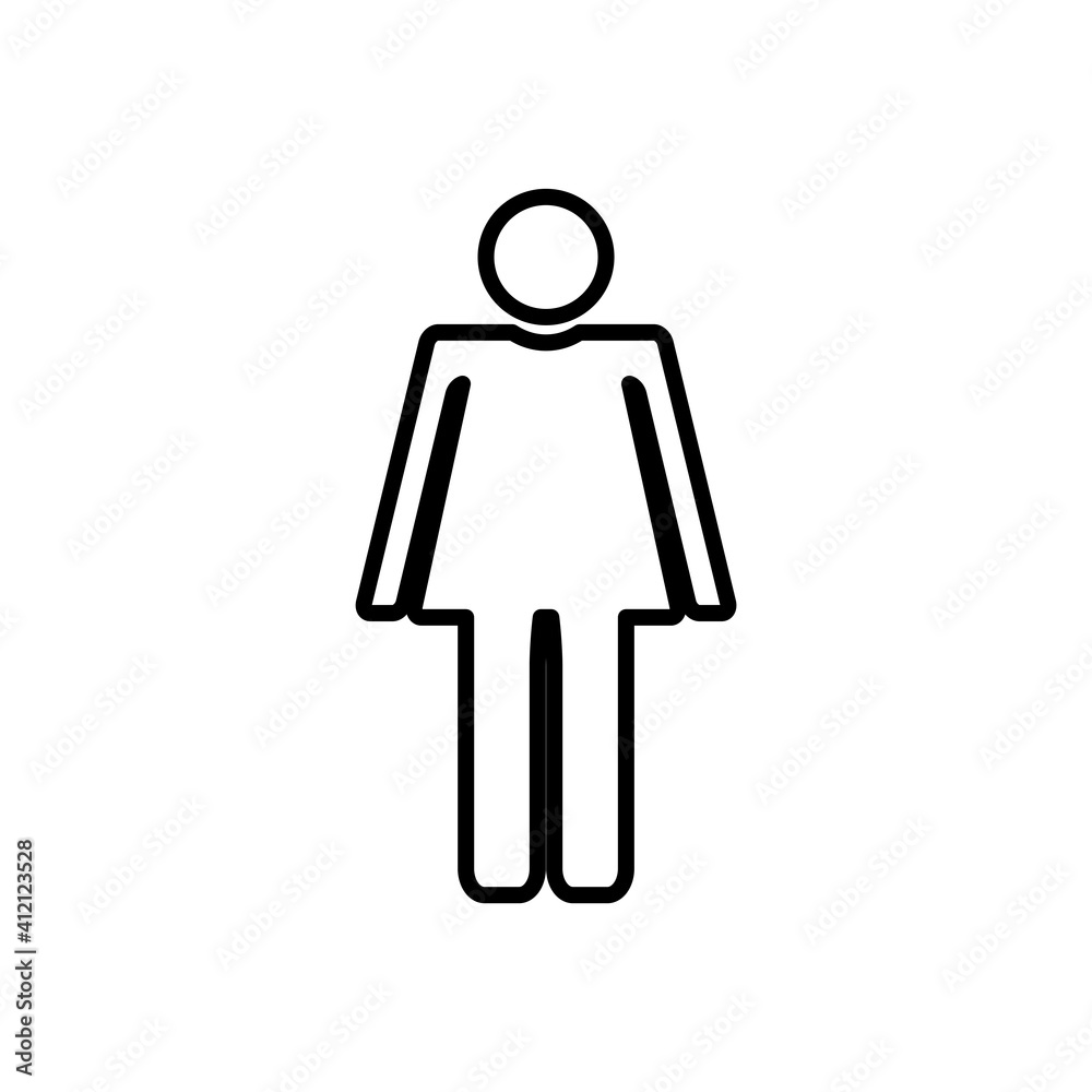 Toilet Men And Woman Sign Flat Icon Design Vector Template Illustration Toilet Men And Woman Sign Flat Icon Design Vector Template Illustration