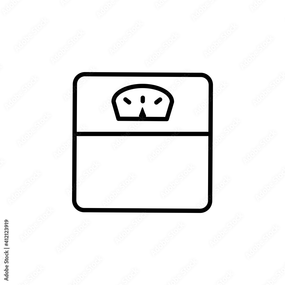 Weight Scale Icon Design Vector Template Illustration Weight Scale Icon Design Vector Template Illustration