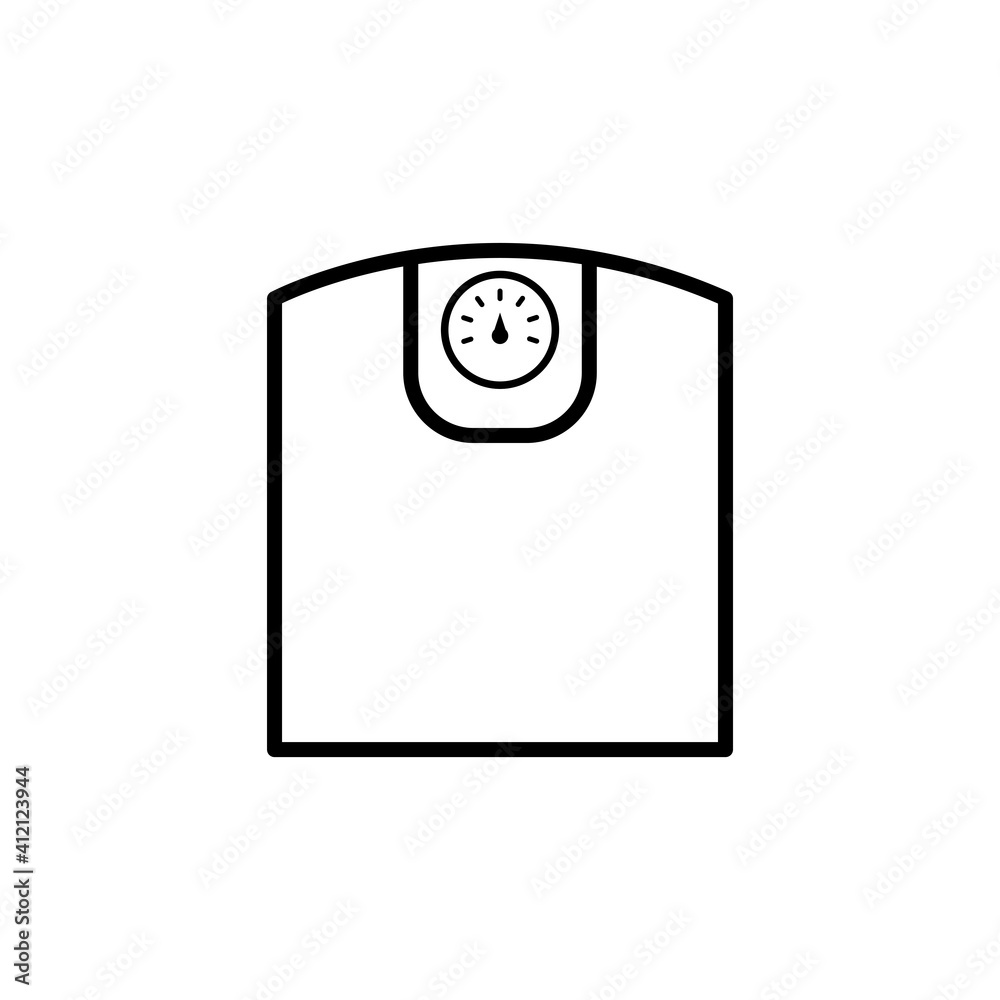 Weight Scale Icon Design Vector Template Illustration Weight Scale Icon Design Vector Template Illustration