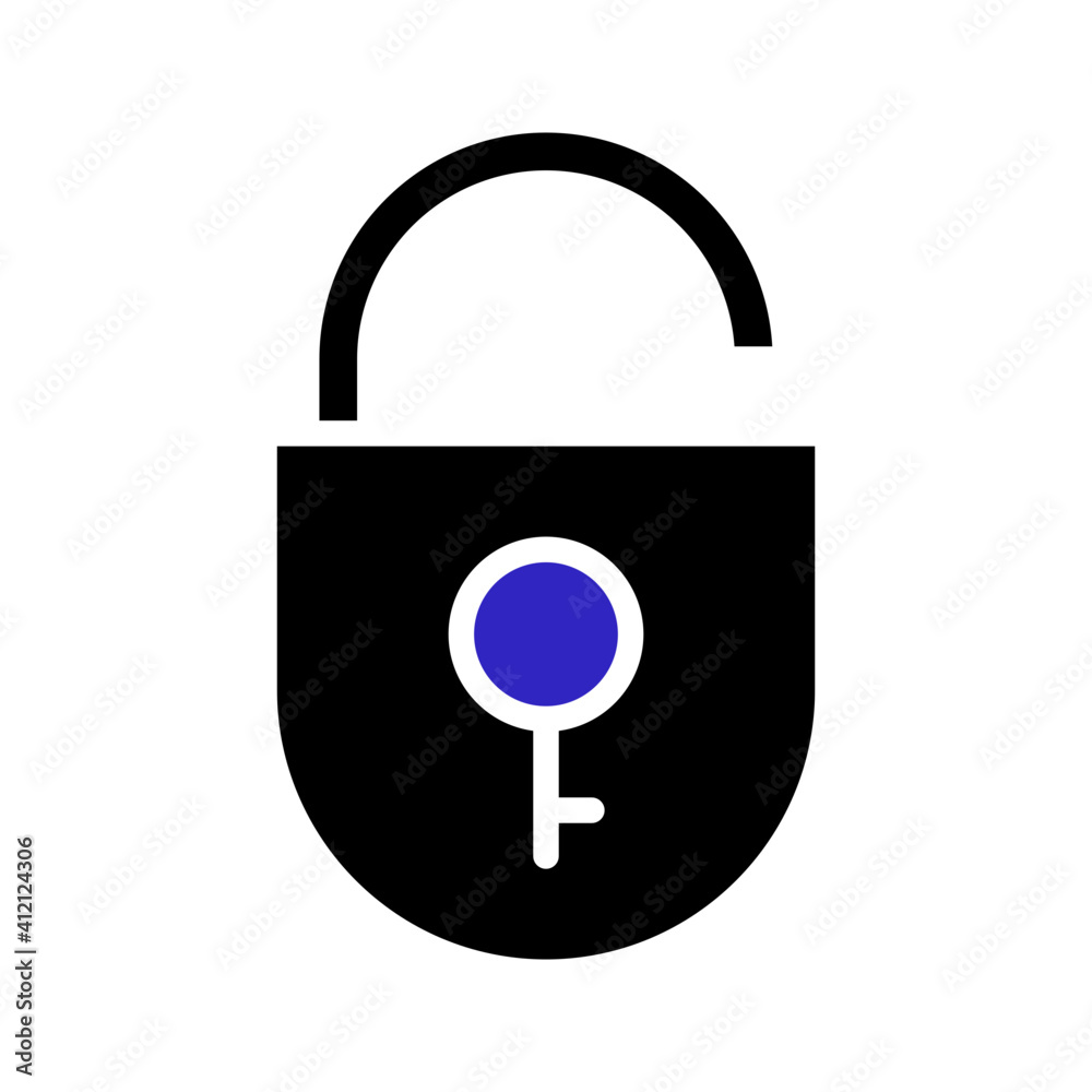 Padlock icon vector Padlock icon vector