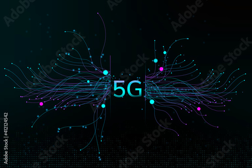 5g background vector