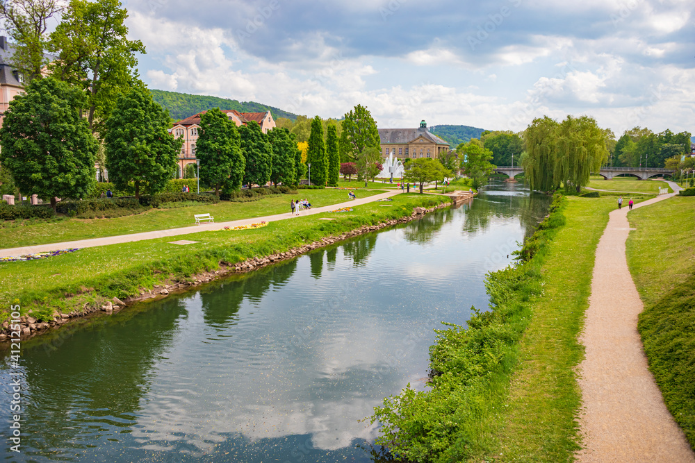 Fototapeta premium townscape of Bad Kissingen in Bavaria