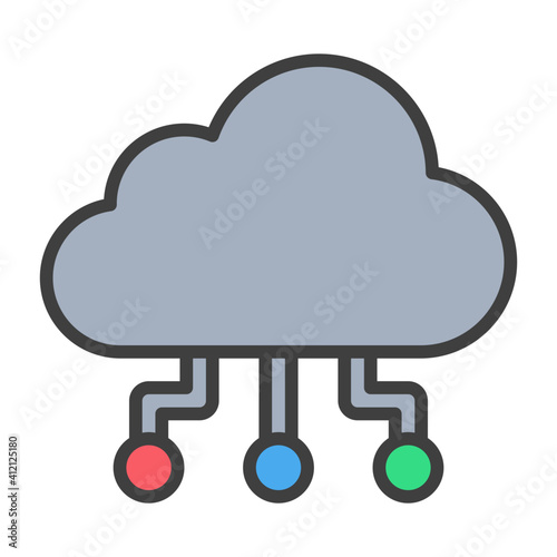 Cloud server icon