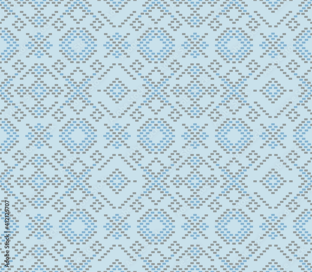 Japanese Pixel Diamond Motif Vector Seamless Pattern Japanese Pixel Diamond Motif Vector Seamless Pattern