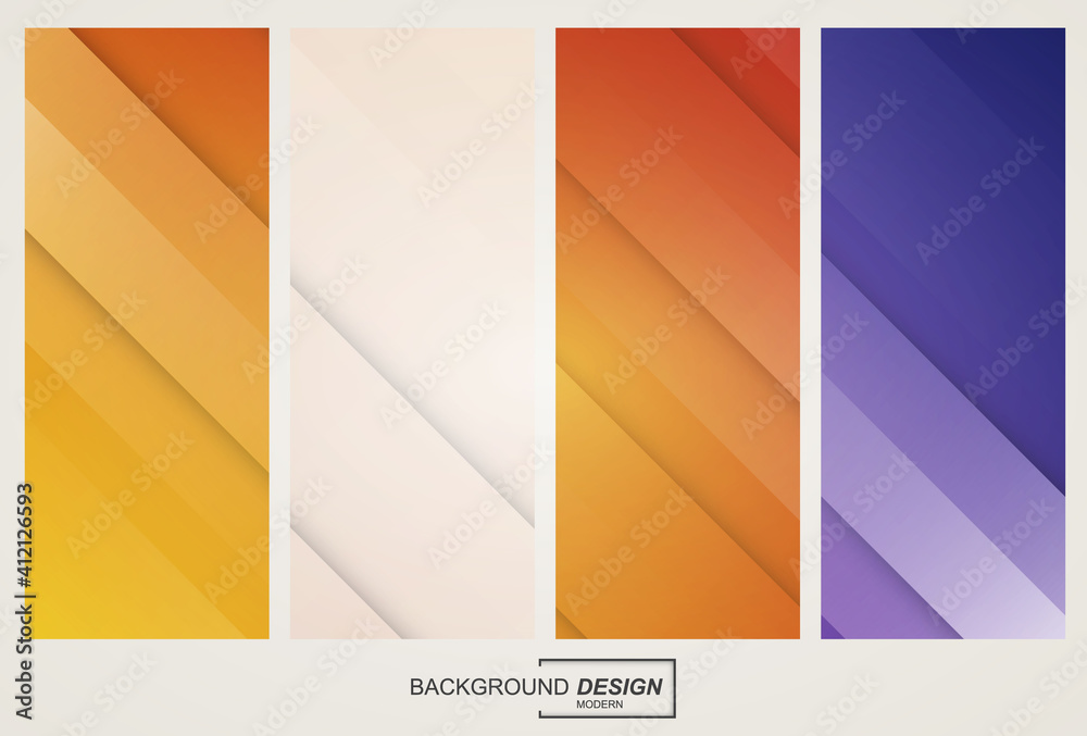 Fototapeta premium Vector colorful abstract geometric gradient background