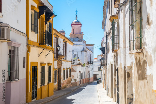 beautiful streets of sanlucar de barrameda city in andalusia, Spain © jon_chica