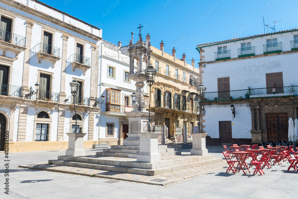 beautiful streets of sanlucar de barrameda city in andalusia, Spain