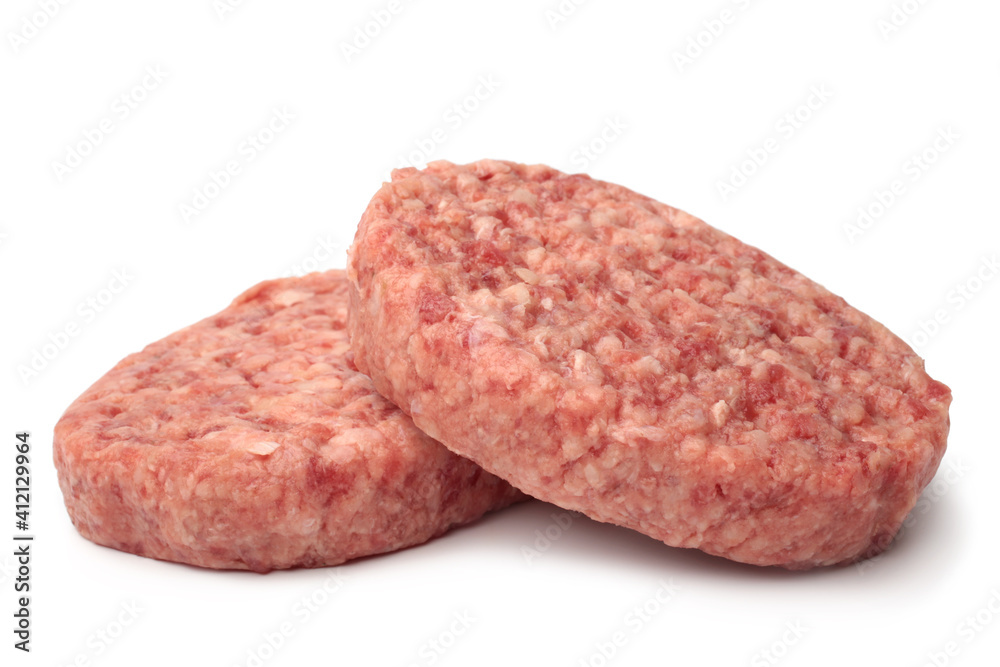 Raw meat burger cutlets Raw meat burger cutlets