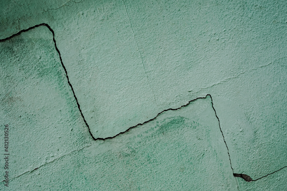 Paint Rupture Dark old cement dirty with green paint . rupture wall texture abstract ...