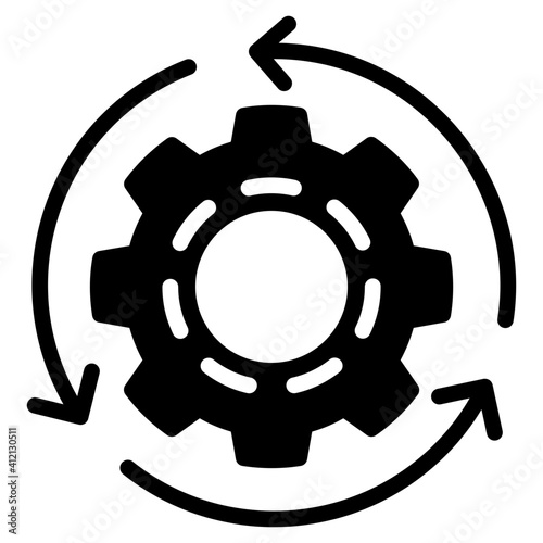 Icon of effectiveness, solid productivity design