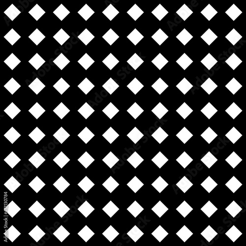 Rhombuses. Vector pattern. White rhombuses.