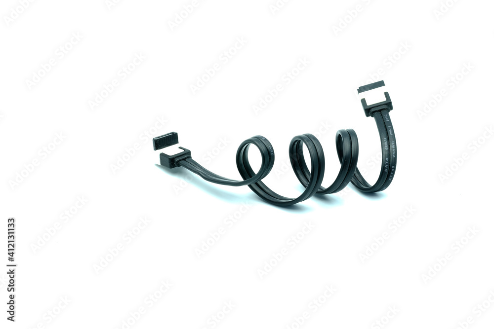 Naklejka premium cable on white background