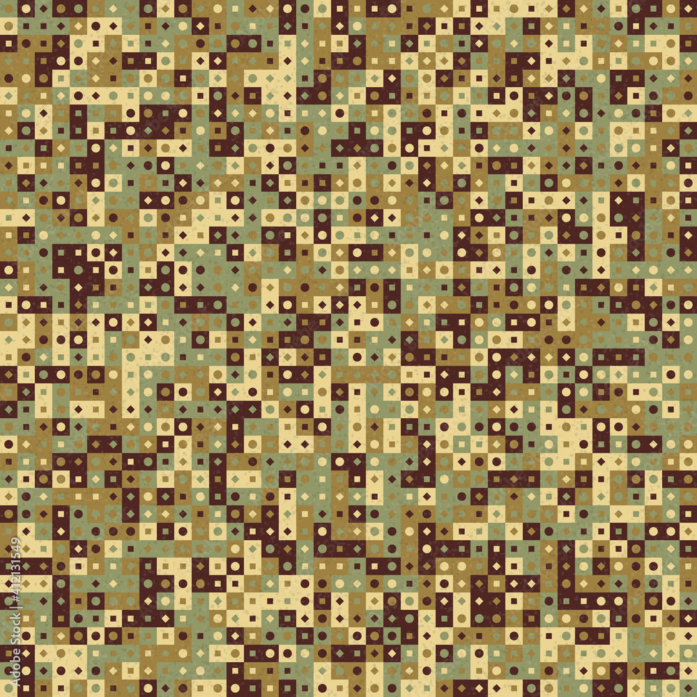 Fototapeta premium Abstract Geometric Pattern generative computational art illustration