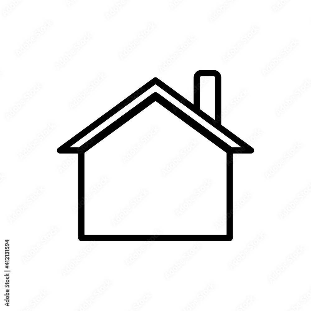 Love Home Stay Home Icon Design Vector Template