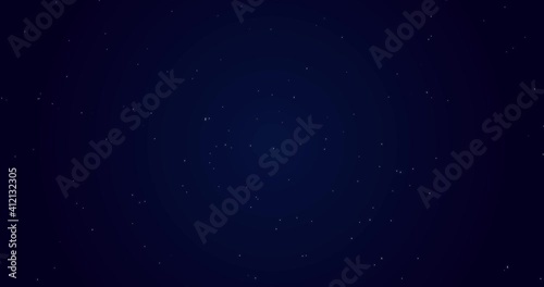 Dark blue background with stars animation 4k