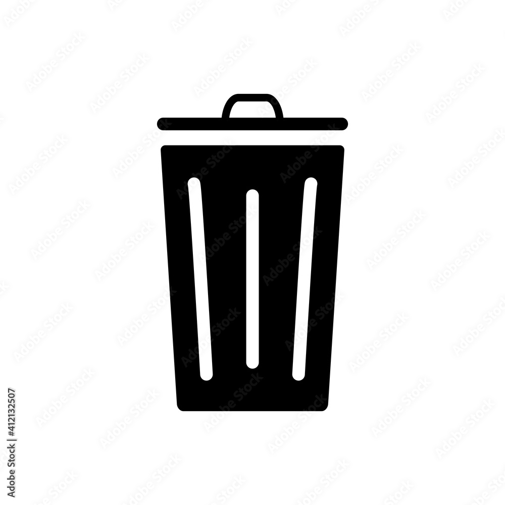Trash Can Icon Design Vector Template Illustration Trash Can Icon Design Vector Template Illustration