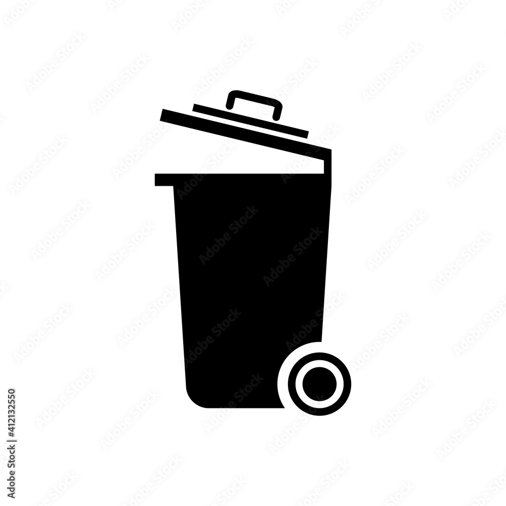 Trash Can Icon Design Vector Template Illustration Trash Can Icon Design Vector Template Illustration