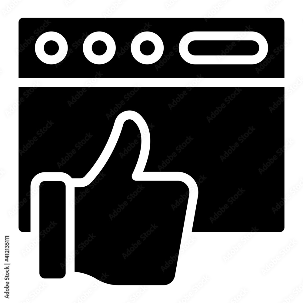 glyph design, icon of web feedback glyph design, icon of web feedback