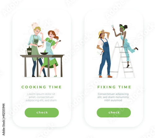 Set of two couples dedicated to daily affairs (v.1.2)