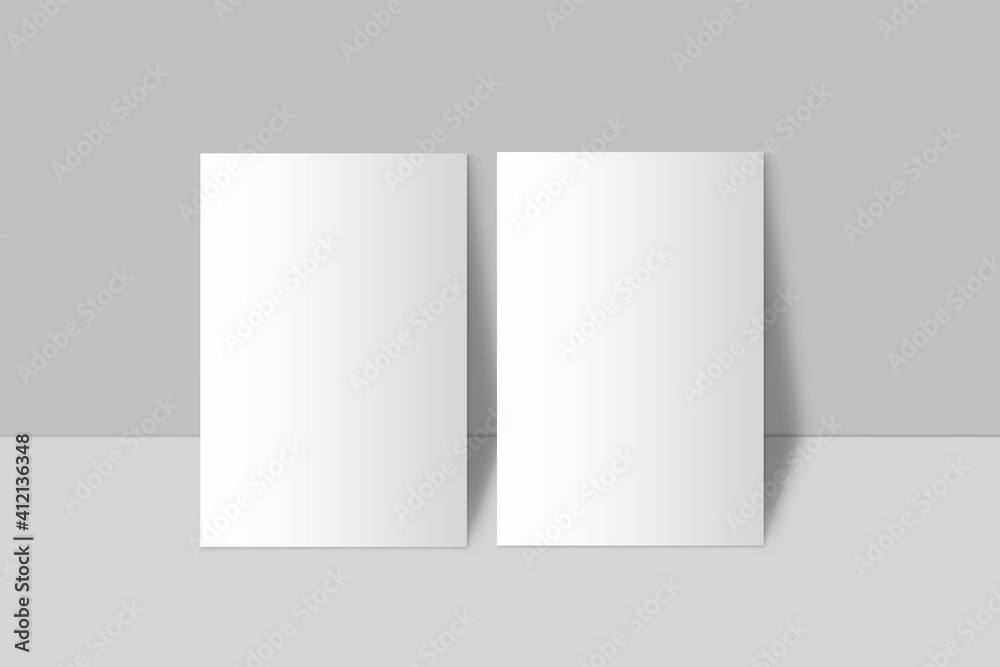 empty white grey background for product presentation