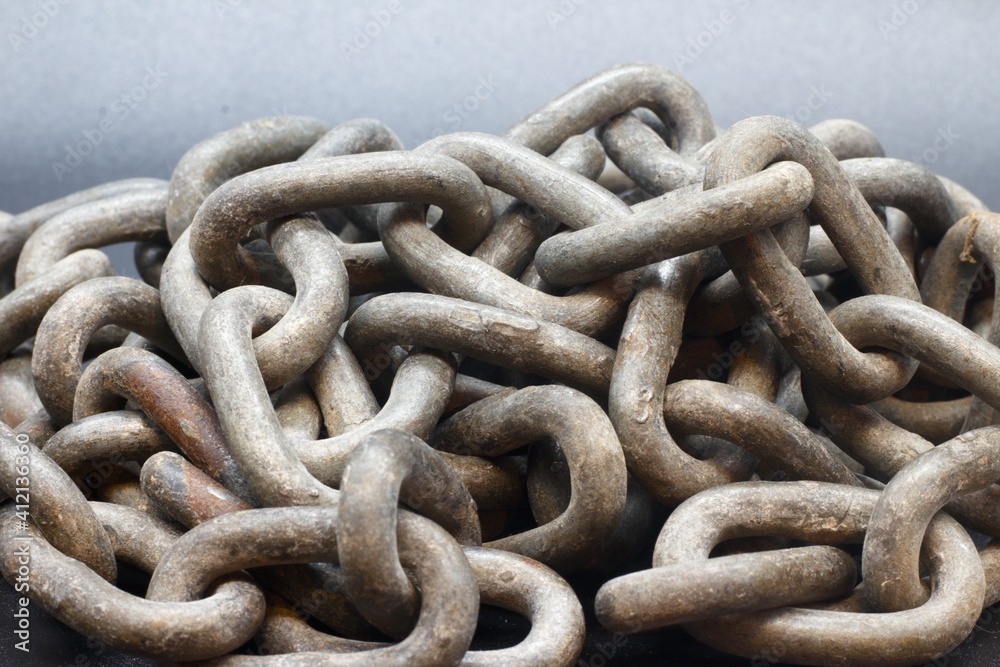 old steel chains for background and texture old steel chains for background and texture