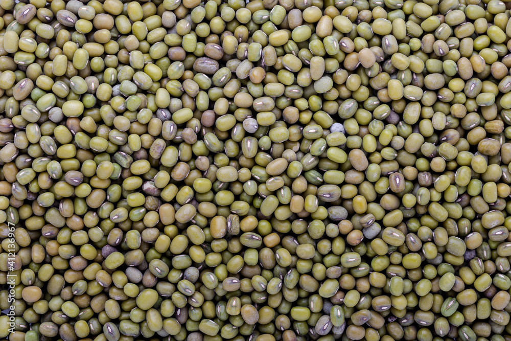 Green bean or mung bean background. Food background. Green bean or mung bean background. Food background.