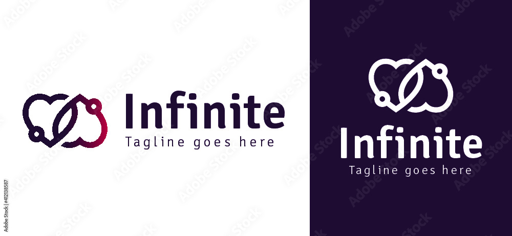 Infinity Love Logo Design