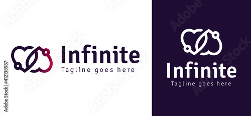 Infinity Love Logo Design