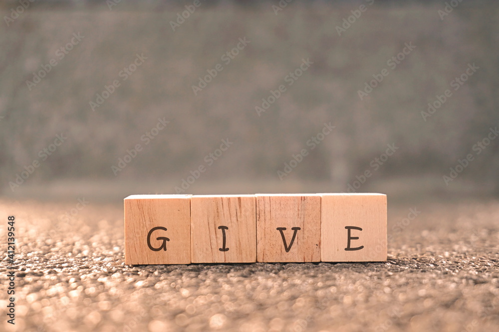Wooden Blocks with wording Wooden Blocks with wording