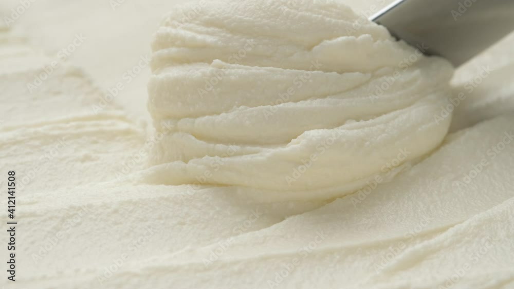 Cream cheese with knife, extreme close up of making sandwiches, 4k ProRes uncompressed