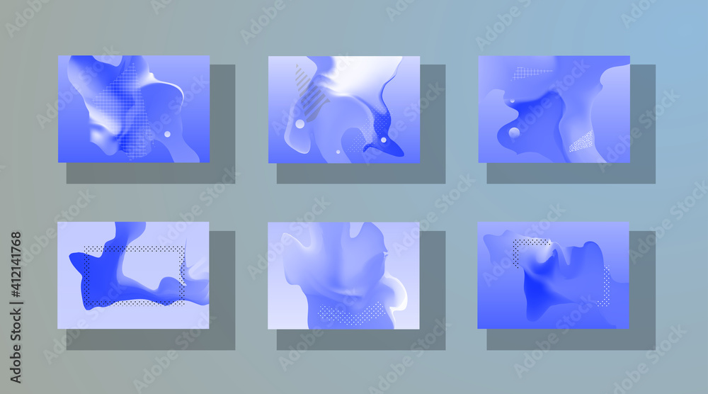 Modern abstract covers set, Modern colorful wave liquid flow poster. Cool gradient shapes composition, vector covers design. Modern abstract covers set, Modern colorful wave liquid flow poster. Cool gradient shapes composition, vector covers design.
