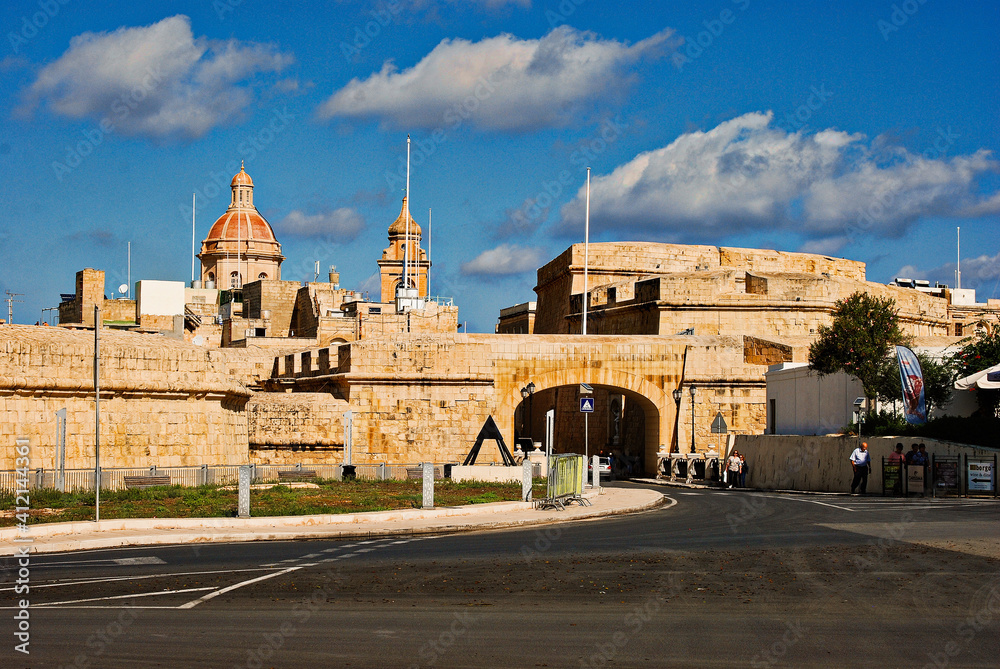 Malta at war Museum in peninsula Vittoriosa in Maltese island