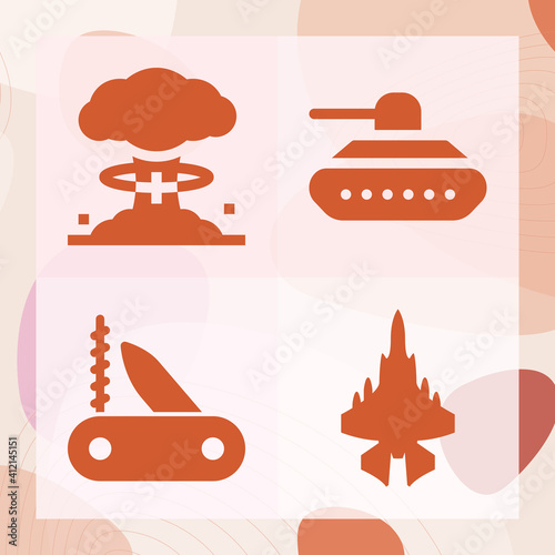 Simple set of commanded related filled icons
