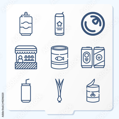 Simple set of 9 icons related to may