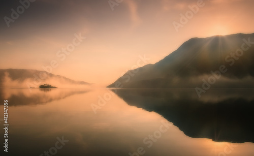 sunrise over the lake © photoseller92