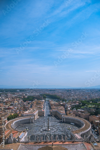 aerial view of Rome