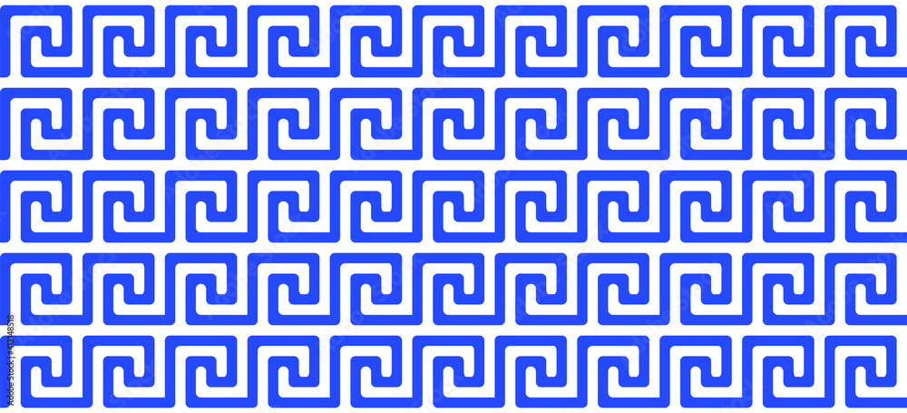 greek seamless pattern. old ancient ornament with key element. Abstract blue and white geometric line. Vector background for the fabric cloth, fashion, ceramic floor, ornament textile, texture